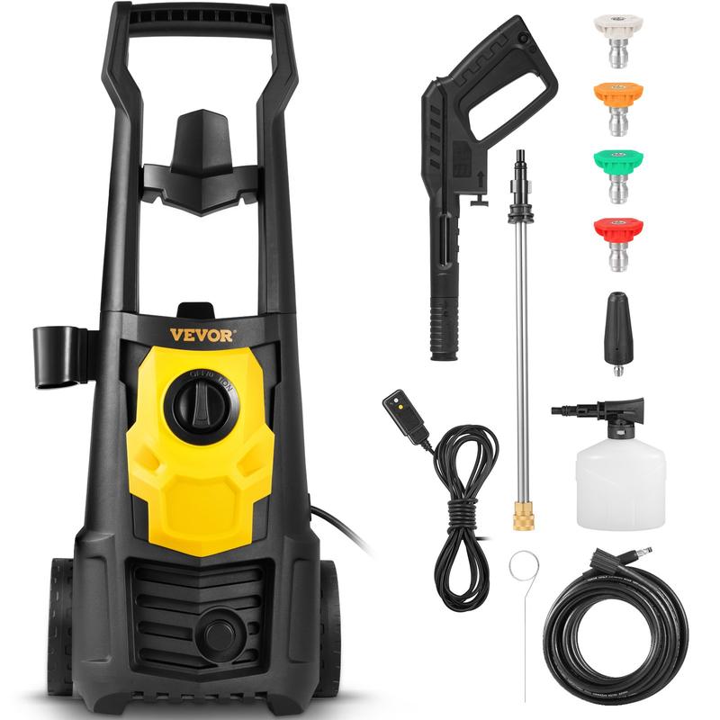 VEVOR Electric Pressure Washer 2000 PSI, 1.76 GPM with Foam Cannon